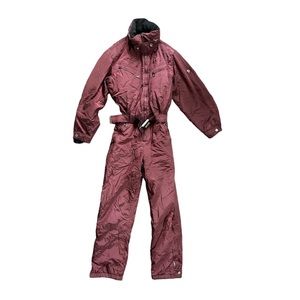 Post Card Italy True Vintage Insulated Snow Onesies Ski One Piece Jumpsuit 10/S
